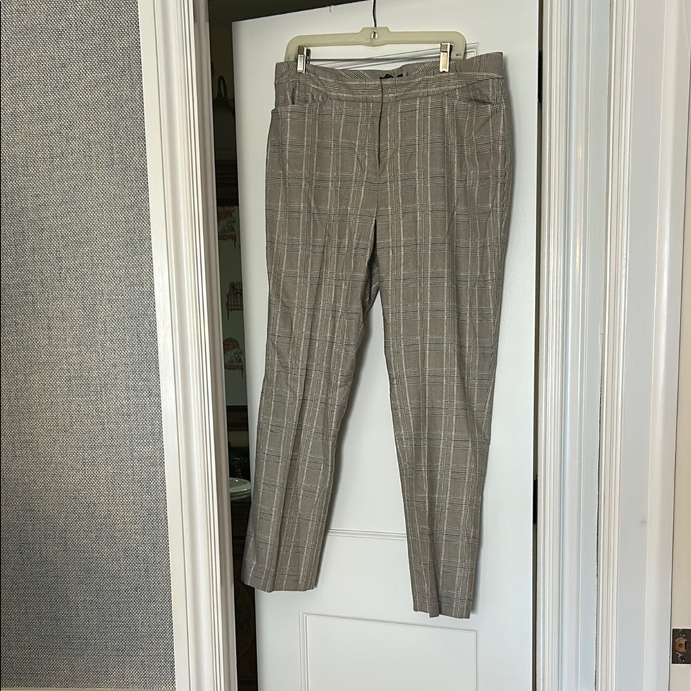 ANTONIO MELANI Tan Plaid Pants